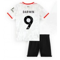 Camisa de Futebol Liverpool Darwin Nunez #9 Equipamento Alternativo Infantil 2024-25 Manga Curta (+ Calças curtas)